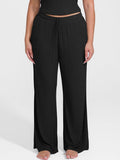 Ribbed Wide-Leg Lounge Pants