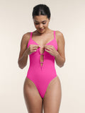Plunge Support Thong Bodysuit
