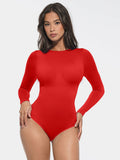Round Neck Long-Sleeve Bodysuit