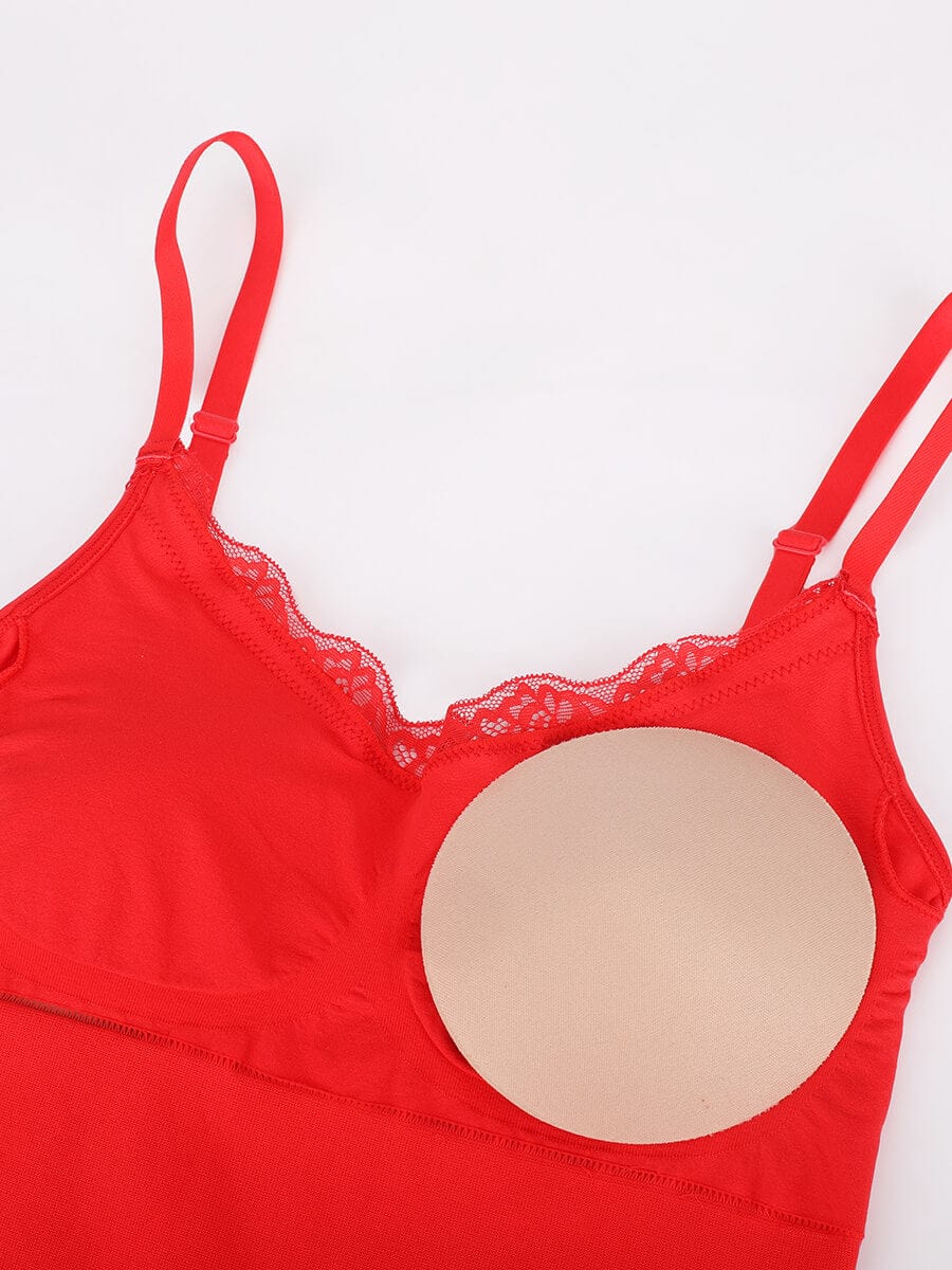 Lace Trim Cami Bodysuit