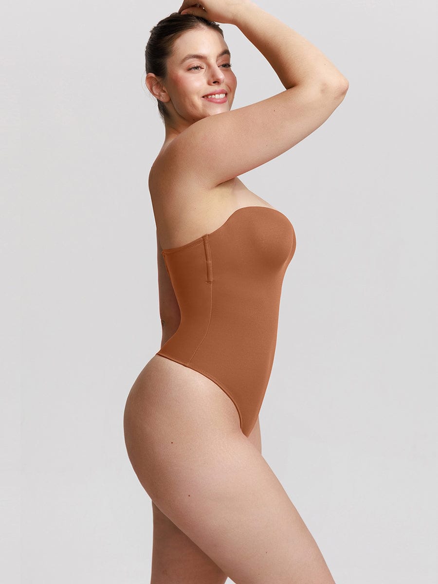 Strapless Underwire Thong Bodysuit