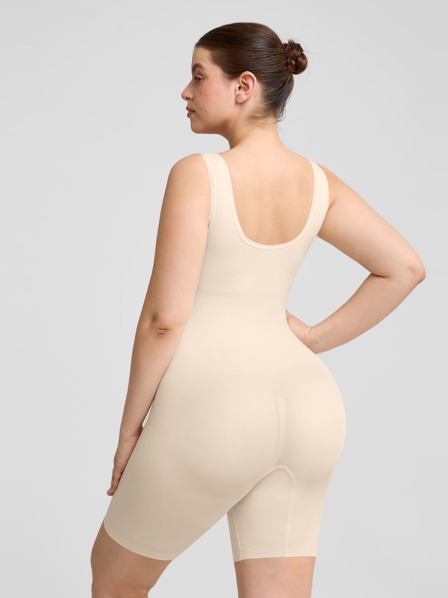 Eco-Comfort Mid-Thigh Bodysuit