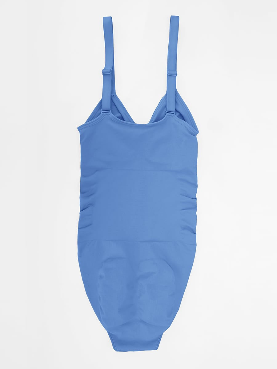 Ruched Bust Waist Control Bodysuit