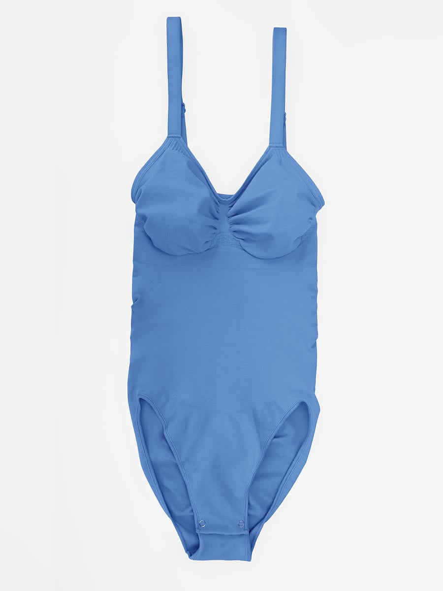 Ruched Bust Waist Control Bodysuit