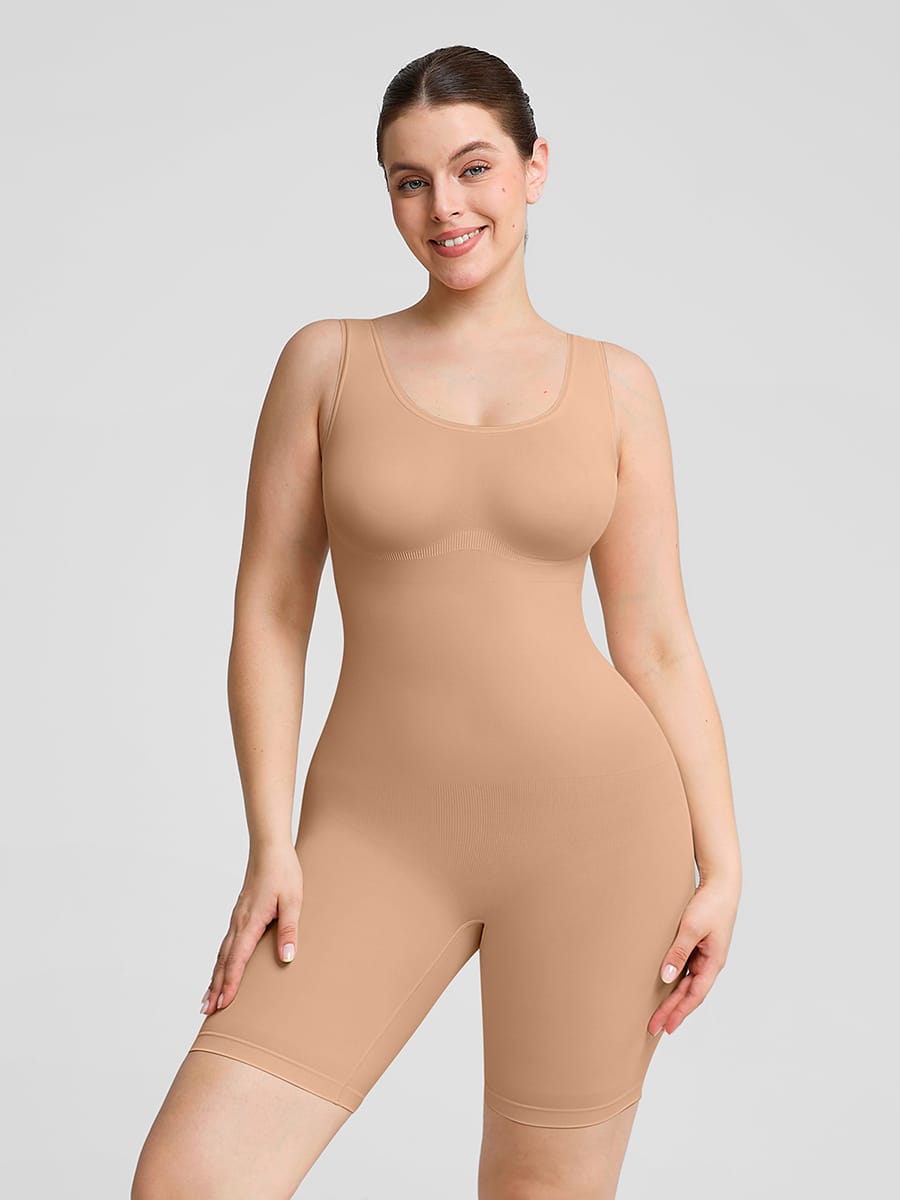 Eco-Comfort Mid-Thigh Bodysuit