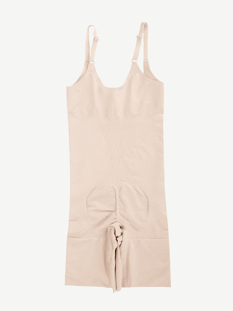 Open-Bust Mid-Thigh Bodysuit