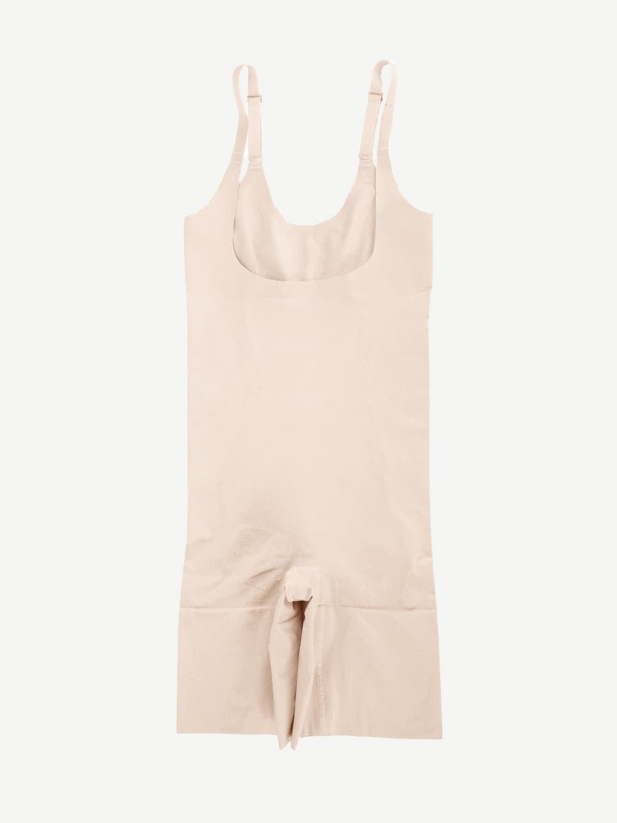 Open-Bust Mid-Thigh Bodysuit
