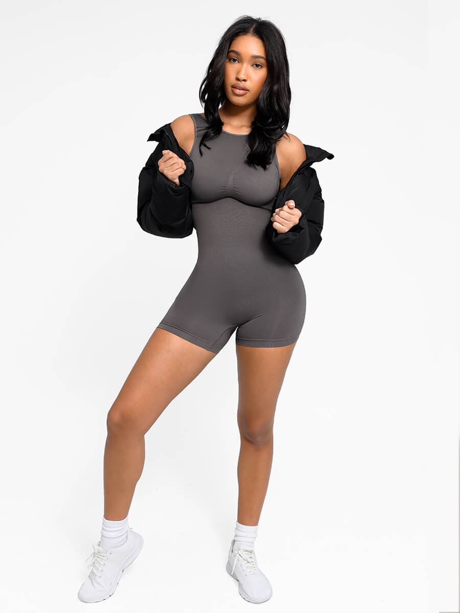 Seamless U-Back Shaping Romper