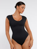 Deep V-Neck Shaping Bodysuit