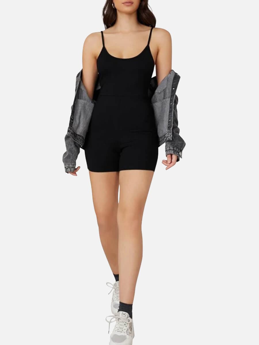 Breathable Mid-Thigh Shaping Romper