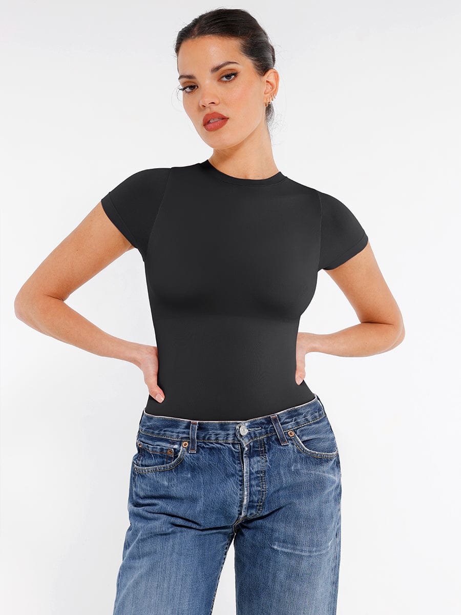 Short Sleeve Shaping Bodysuit