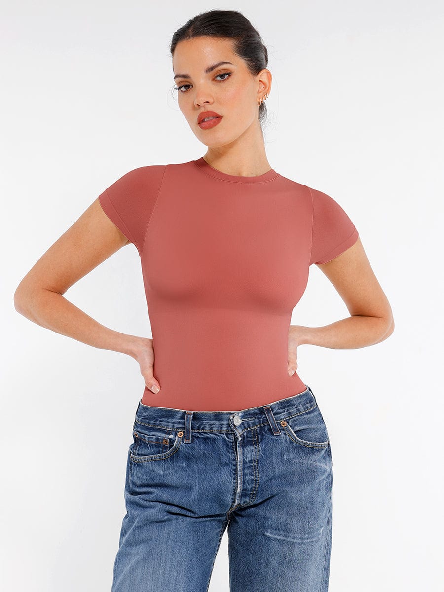 Short Sleeve Shaping Bodysuit