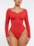 Long-Sleeve Chest Support Bodysuit