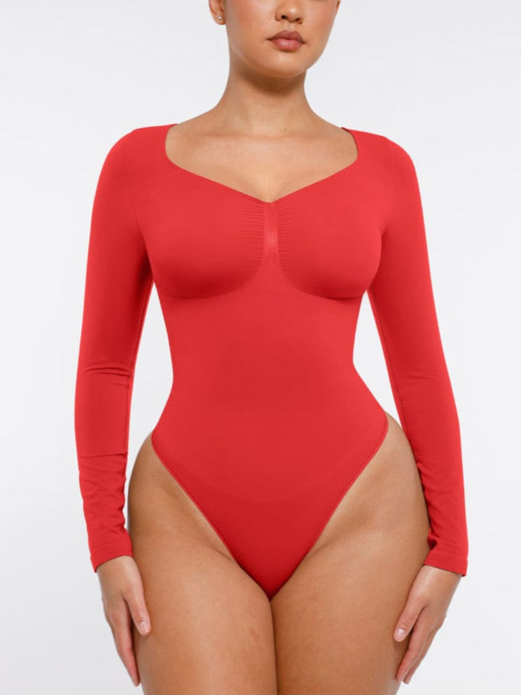 Long-Sleeve Chest Support Bodysuit