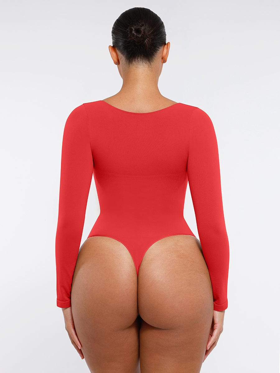 Long-Sleeve Chest Support Bodysuit