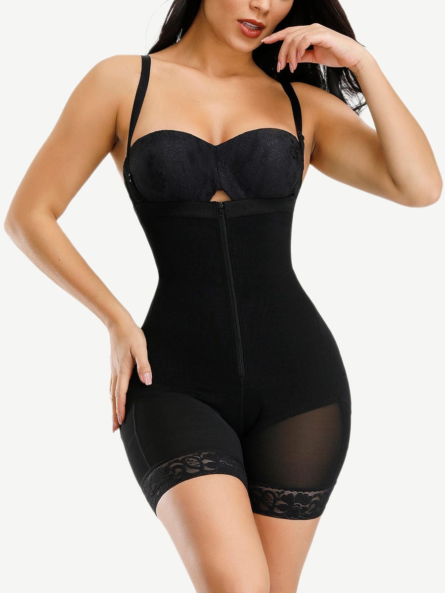 Detachable Strap Zip Body Shaper
