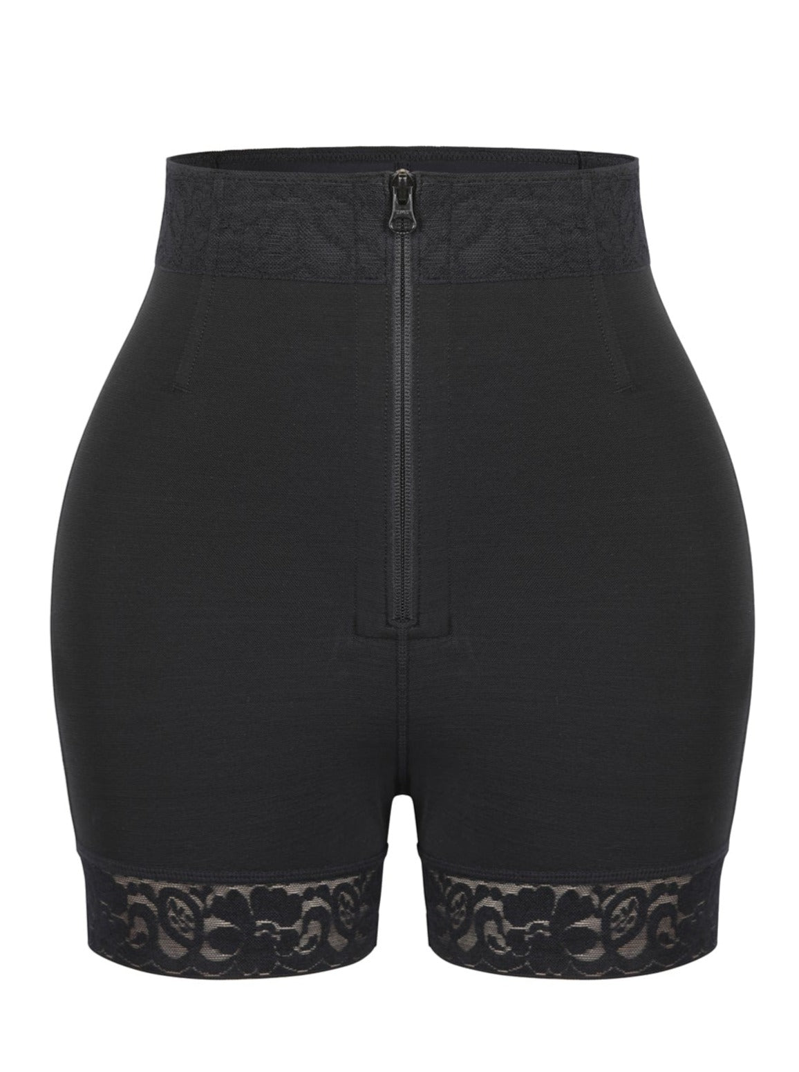 Front Zip Butt Lifter Shorts