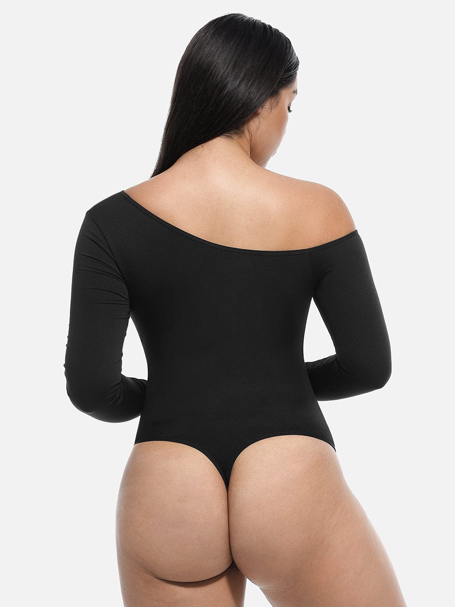 Long Sleeve Open Shoulder Bodysuit