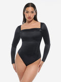 Square Neck Corset Bodysuit