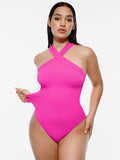 Crossover Halter Bodysuit