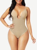 Plunge Low-Back Thong Bodysuit