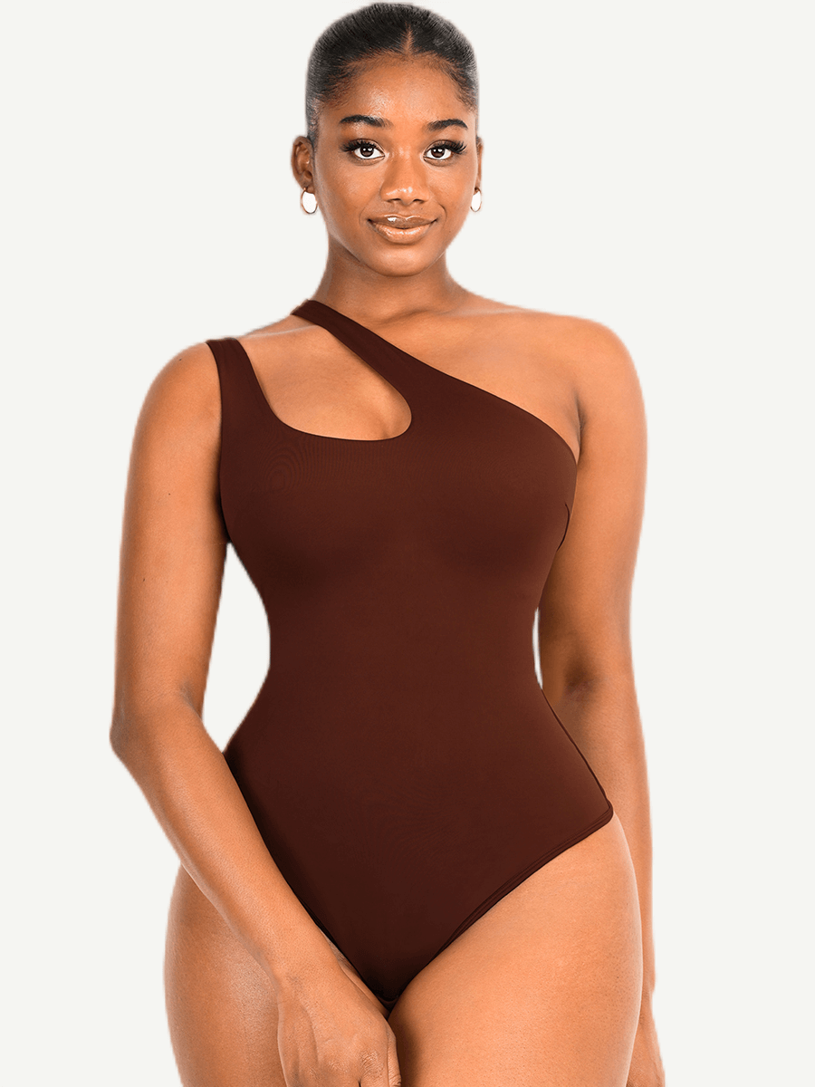 One-Shoulder Cutout Bodysuit