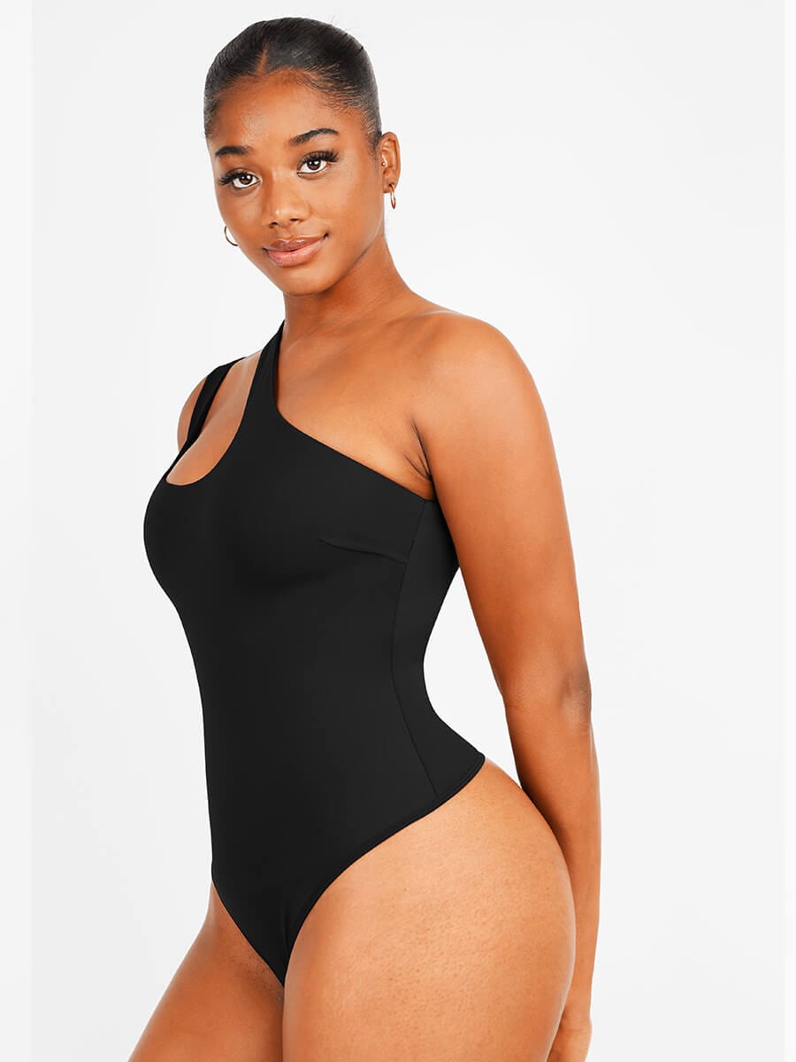 One-Shoulder Cutout Bodysuit