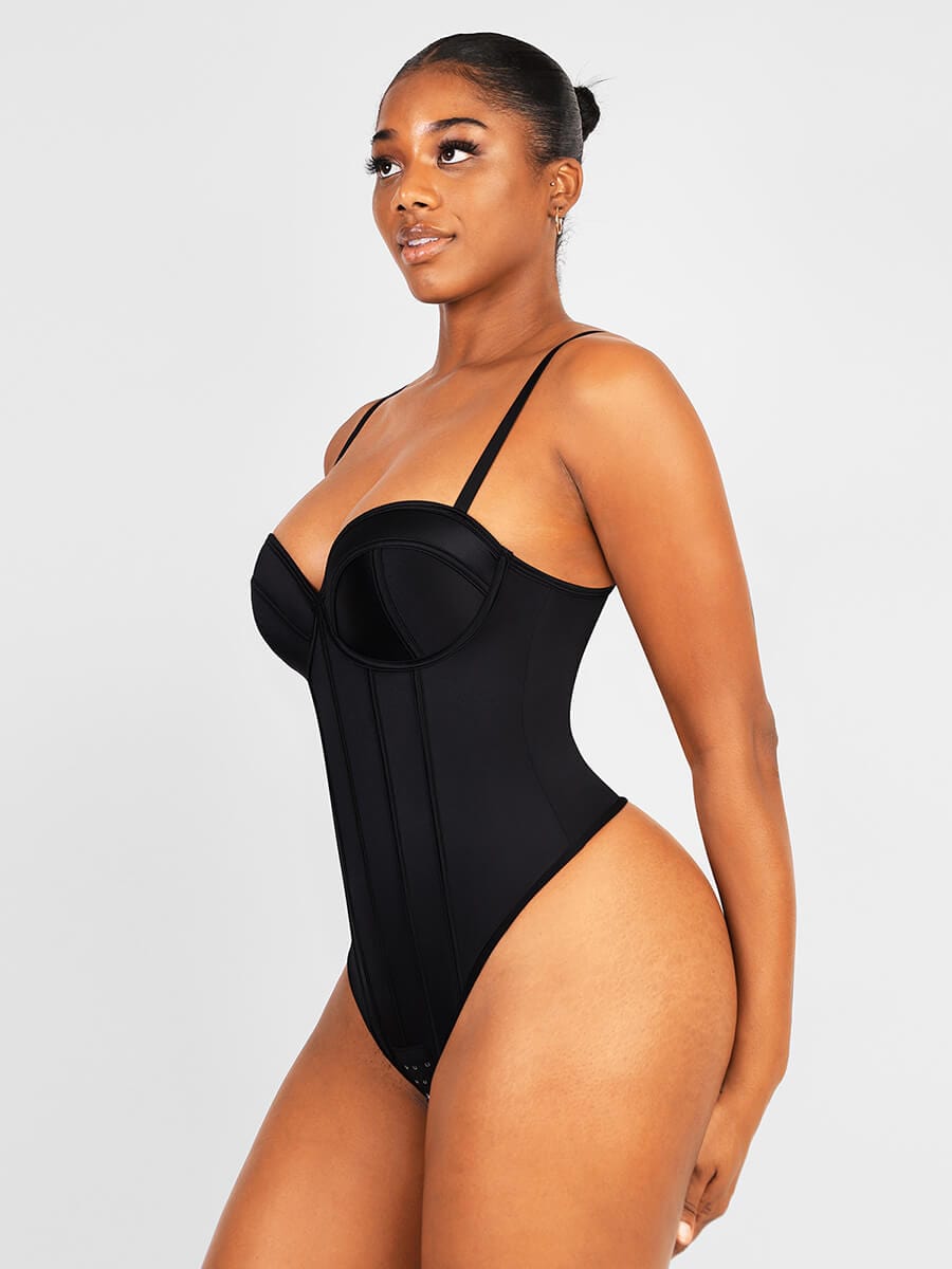 Cupped Strapless Bra-Free Bodysuit