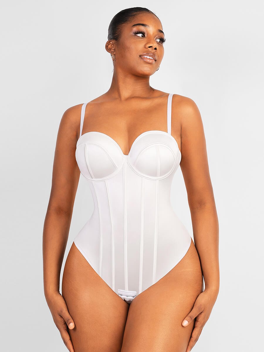 Cupped Strapless Bra-Free Bodysuit