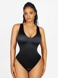 Pearl Satin Deep V Bodysuit