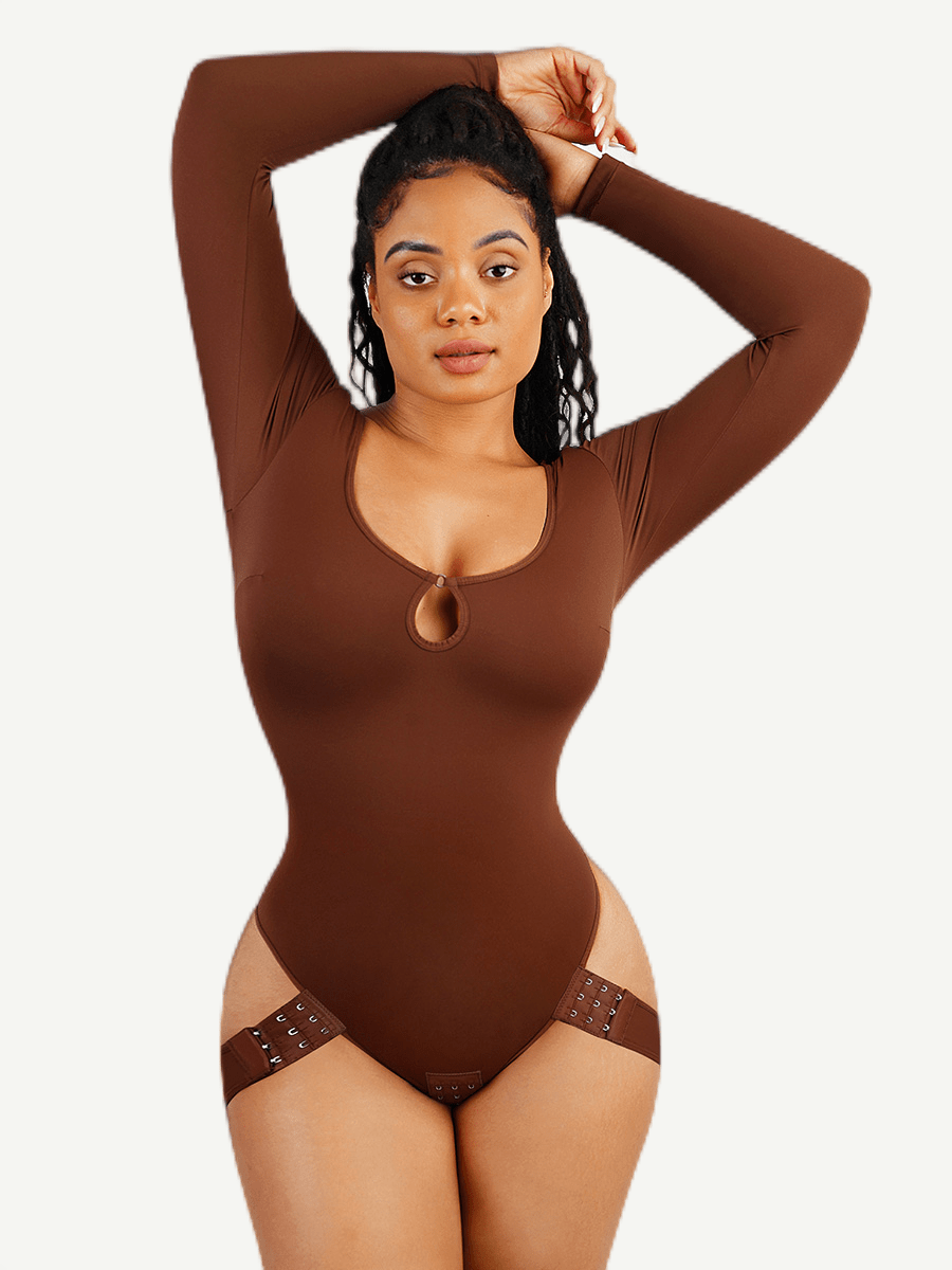 Scoop Neck Butt-Lifting Bodysuit