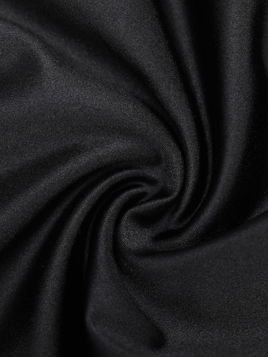 Pearl Satin Deep V Bodysuit