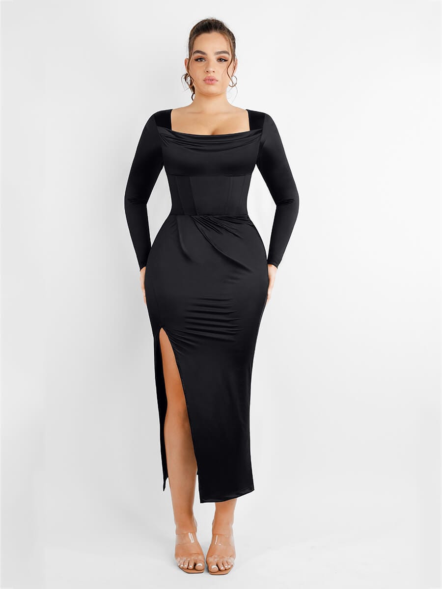 Square Neck Corset Bodysuit