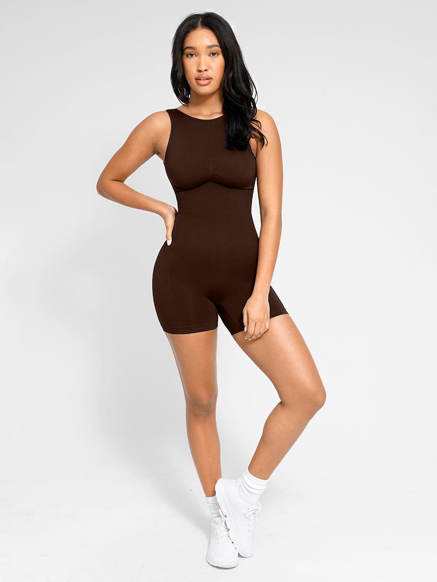 Seamless U-Back Shaping Romper