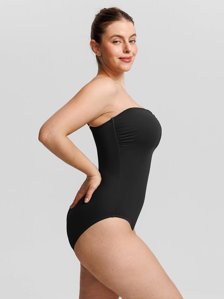 Shaping Mesh Tummy Control Swimsuit