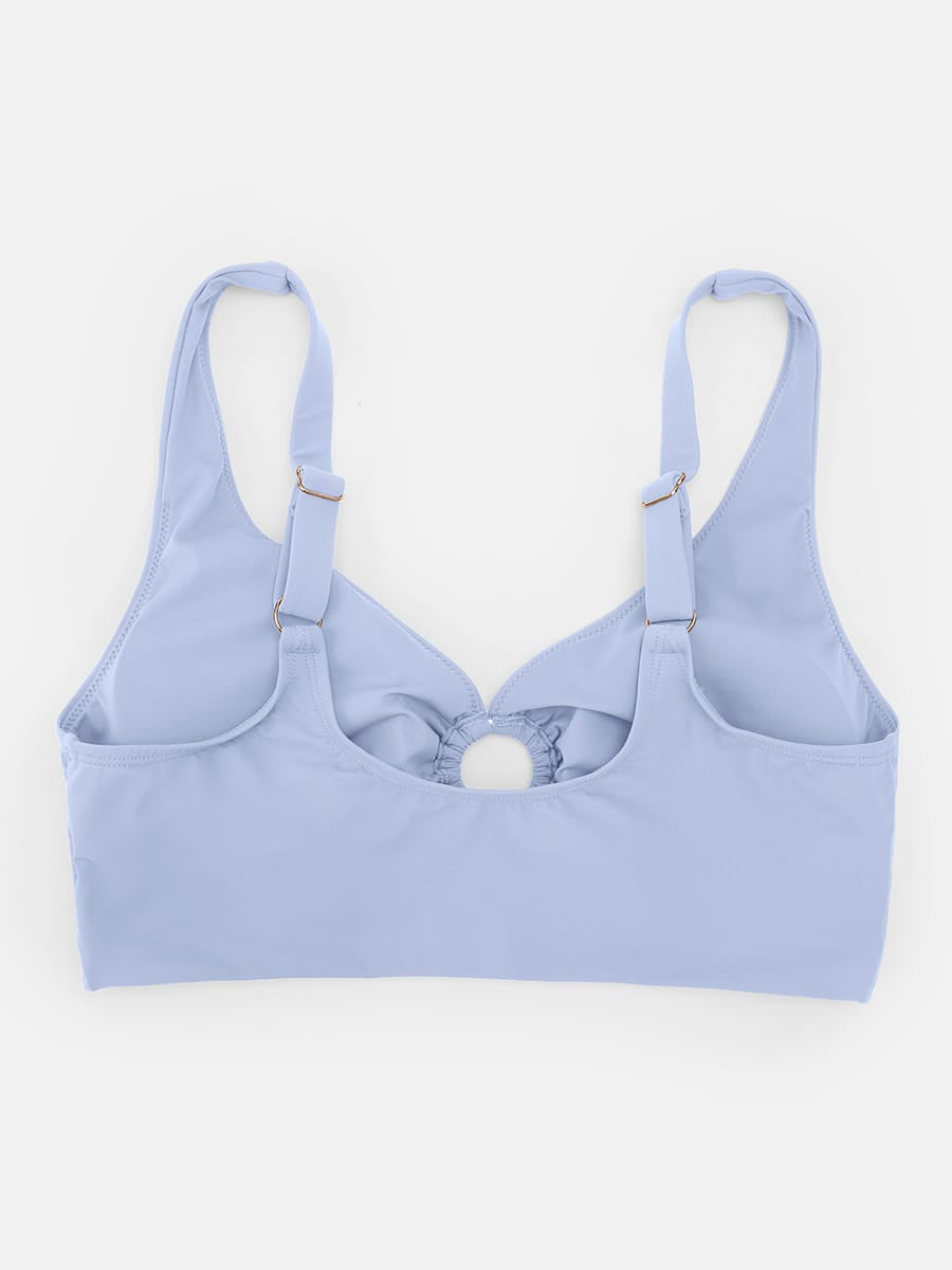 Deep V Drawstring Tummy Swimsuit