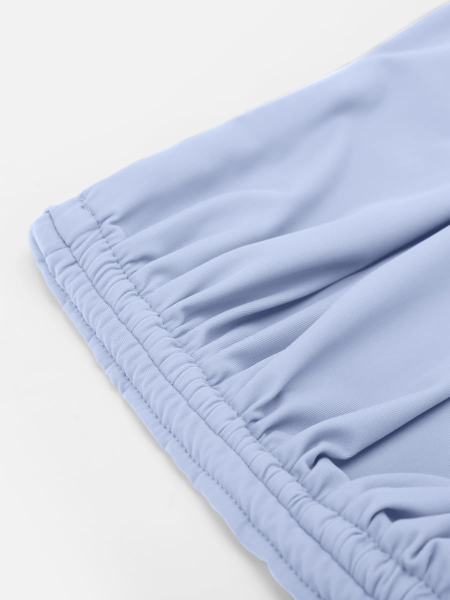 Deep V Drawstring Tummy Swimsuit