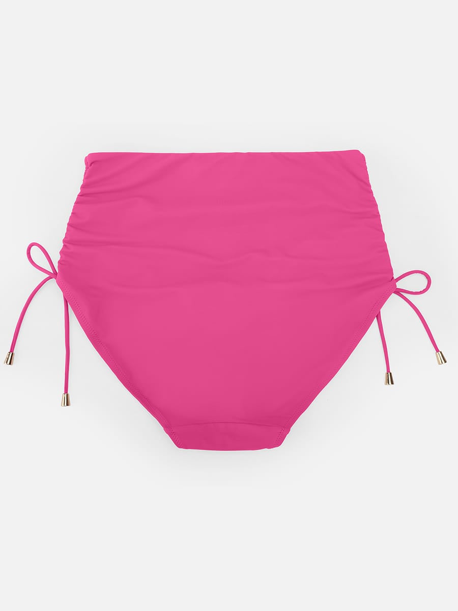 Deep V Drawstring Tummy Swimsuit