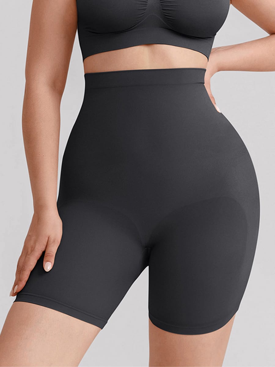 High-Waist Silicone Grip Shaper Shorts