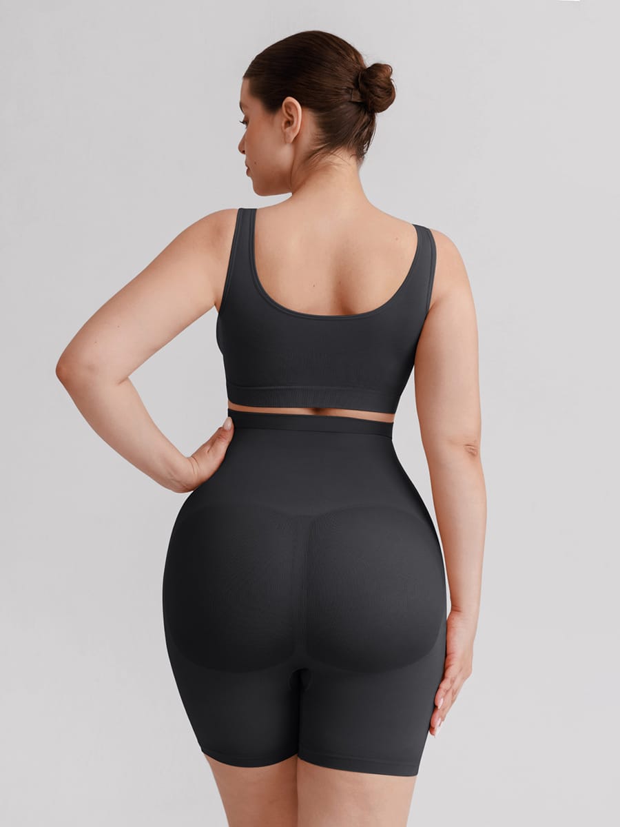 High-Waist Silicone Grip Shaper Shorts