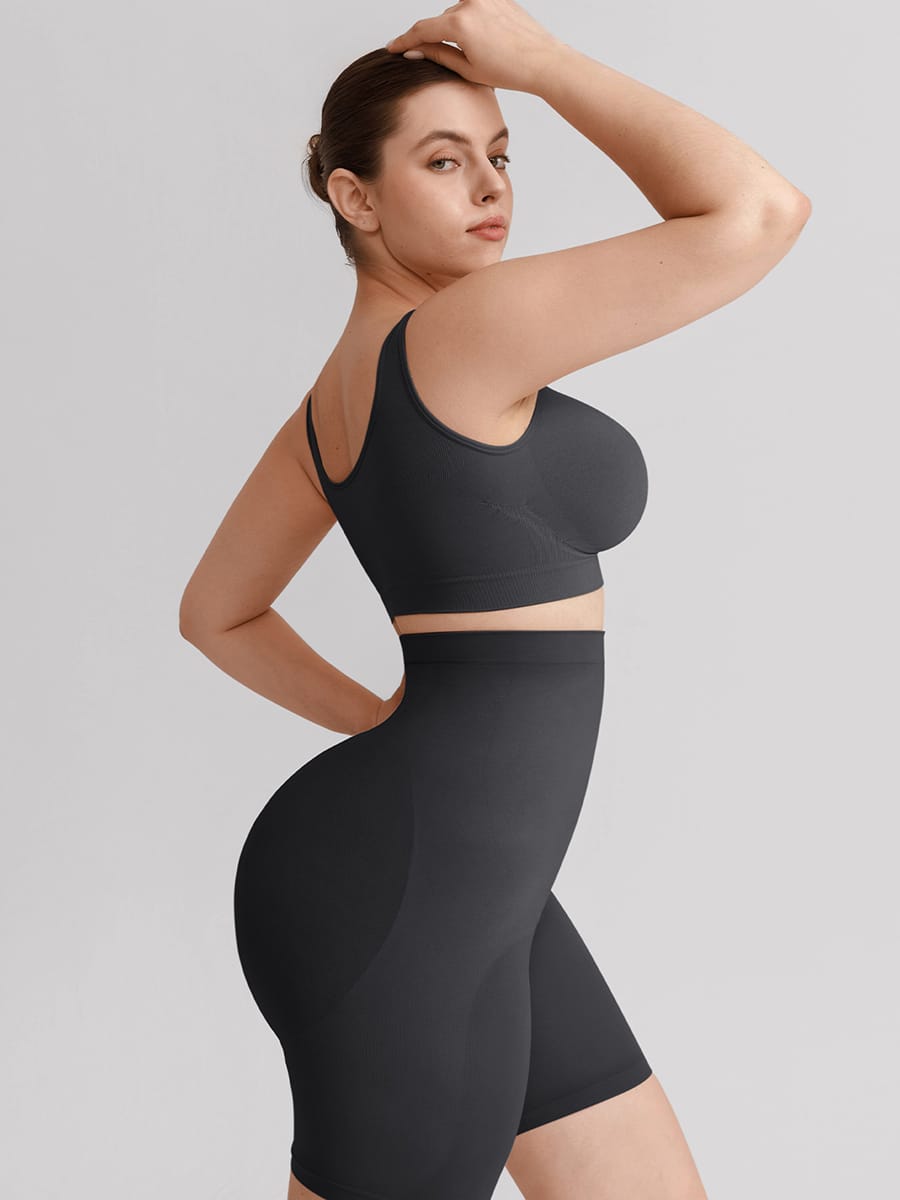 High-Waist Silicone Grip Shaper Shorts