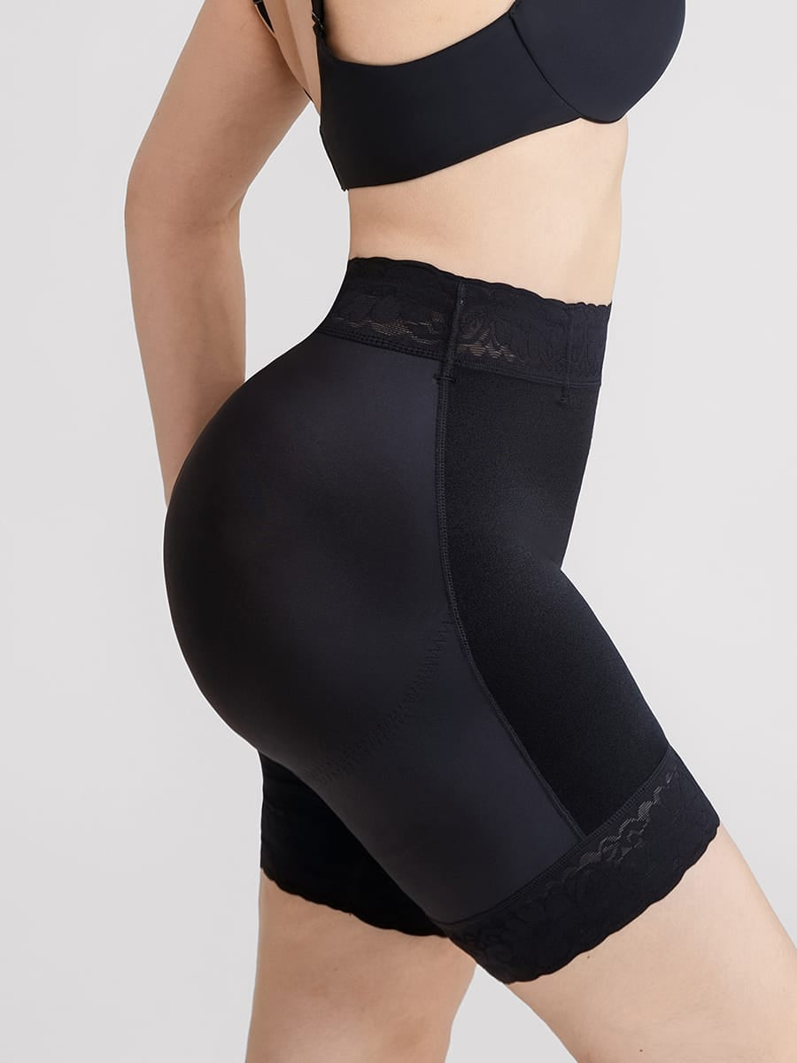 Boned High-Waist Booty Lift Boyshort
