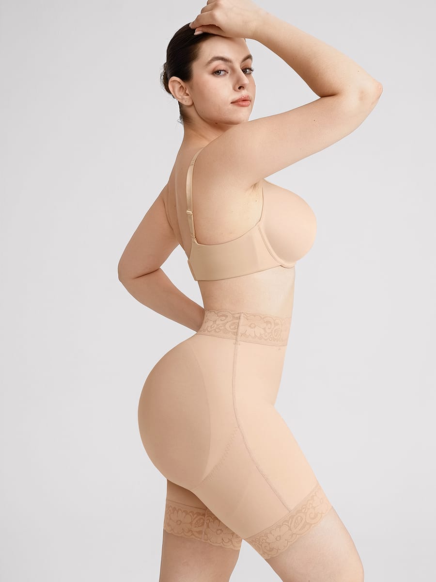 Boned High-Waist Booty Lift Boyshort
