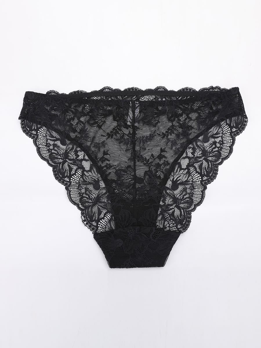 Low-Rise Antibacterial Lace Panties