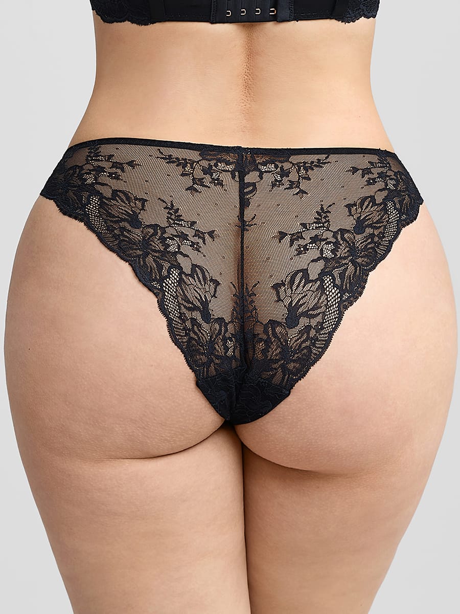 Floral Lace Low-Rise Panties