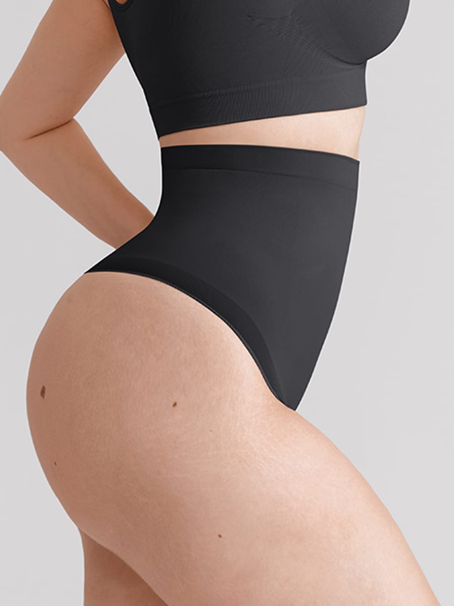 High-Waist Anti-Roll Thong Shaper