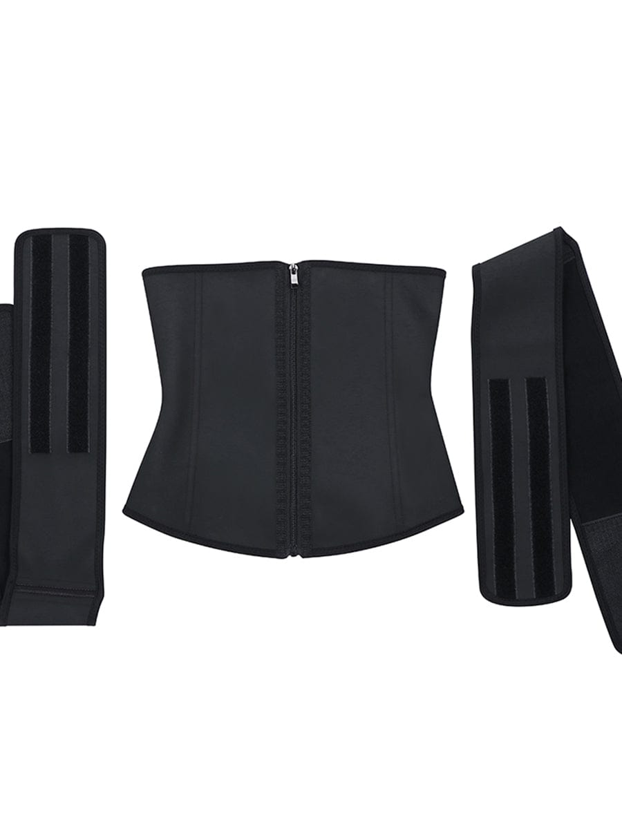 Double-Belt Latex Waist Cincher