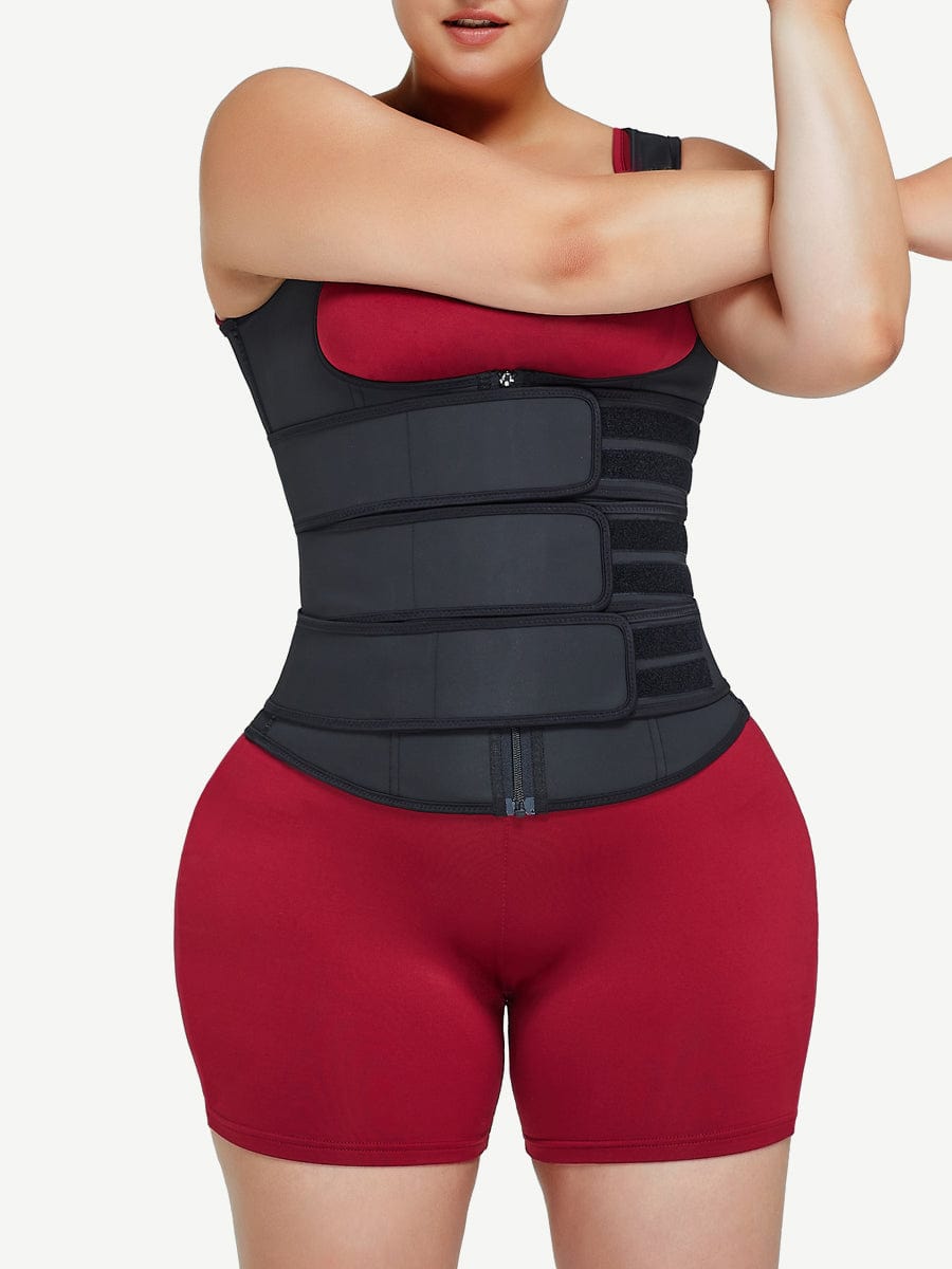 Three-Belt Latex Vest Trainer