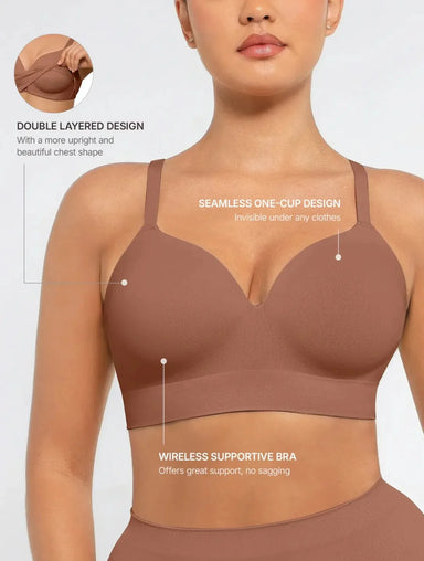 Seamless Wireless Support Bra