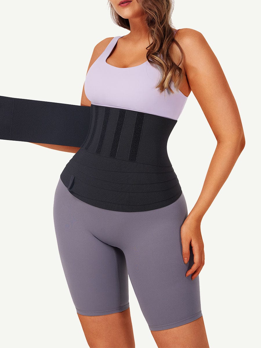Wide Latex Waist Wrap Band